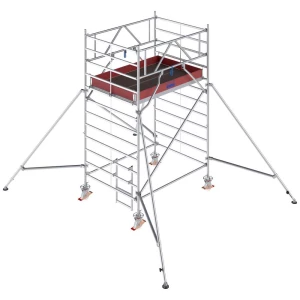 Krause 786012 FahrGerüst aluminij na roli mobilna Radna visina (maks.): 4.30 m srebrna 151 kg slika