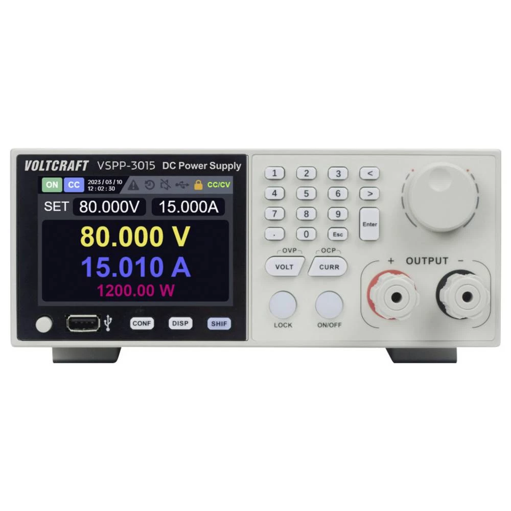 VOLTCRAFT VSPP-3015 19 "laboratorijska izvor napajanje, podesivi 0 - 150 V/DC 0 - 30 A 3000 W USB, LAN programabilno, da slika