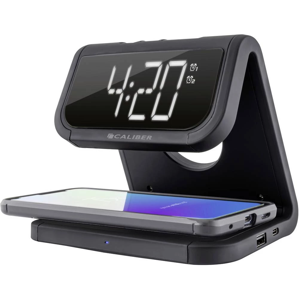 Caliber Audio Technology indukcijski punjač HCG020QI/B HCG020QI/B Izlazi qi standard, USB crna slika