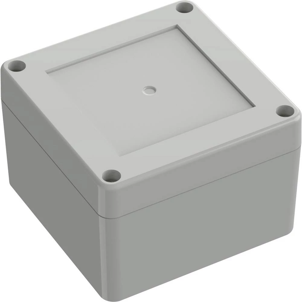 TRU COMPONENTS 6U07090906119 TC-13865072 industrijsko kućište 90 x 90 x 60 polikarbonat svijetlosiva 1 kom. slika