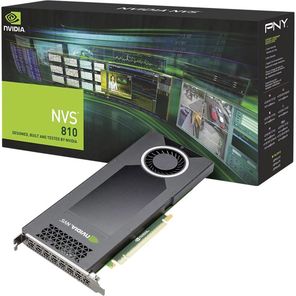 Radna stanica -grafičke kartice PNY Nvidia Quadro NVS 810 4 GB DDR3-RAM Mini DisplayPort slika