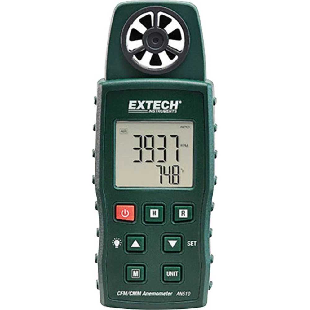 Anemometar Extech AN510 0.4 Do 20 m/s S funkcijom za mjerenje temperature Kalibriran po Tvornički standard (vlastiti) slika