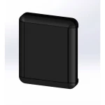 TEKO  kućište zaslona 252.5 x 210 x 40  ABS crna 1 St.