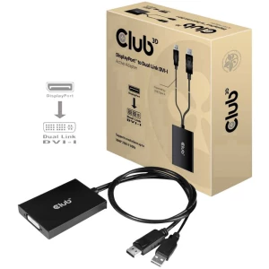 club3D DVI Adapter [1x Muški konektor DVI-D - 1x Ženski konektor HDMI] Crna slika