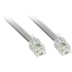 LINDY ISDN priključni kabel [1x RJ10-muški konektor 4p4c - 1x RJ10-muški konektor 4p4c] 10 m siva