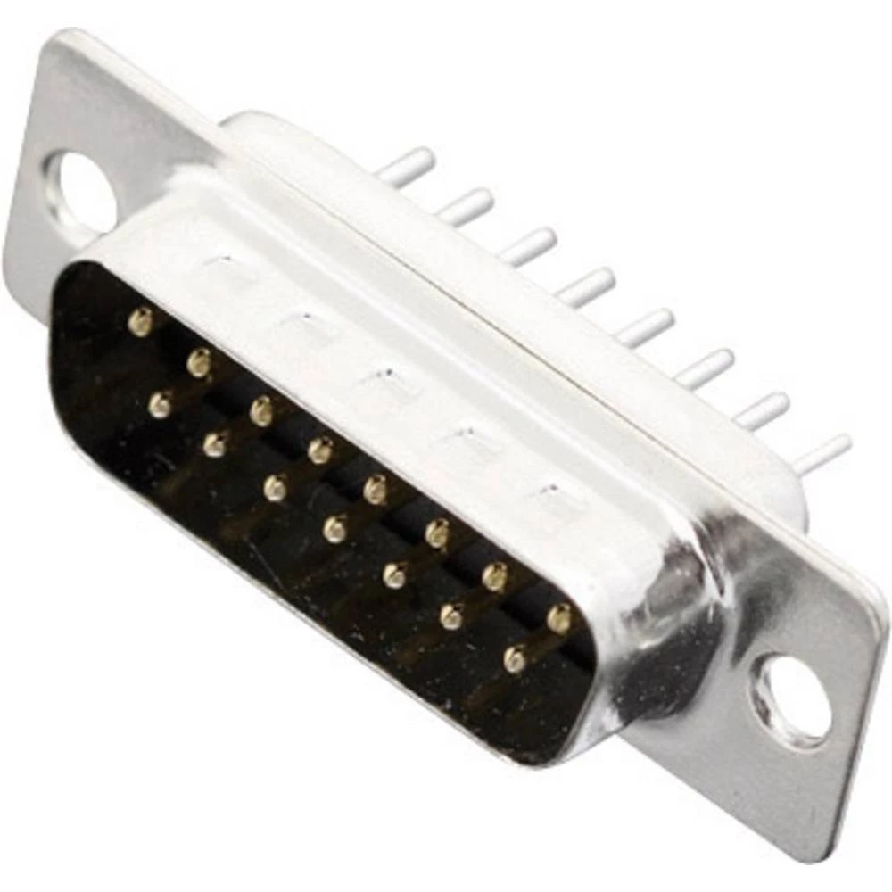 D-SUB sa priključkom za lemlj.,br. polova: 15, ravan utikač, MHDD15-M-T-B-S Enci slika