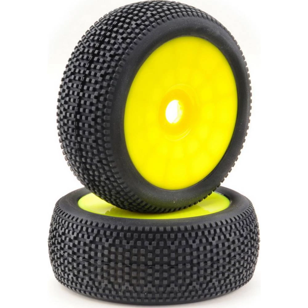 Absima 1:8 buggy kompletni kotači Minipin disk žuta 1 Par slika