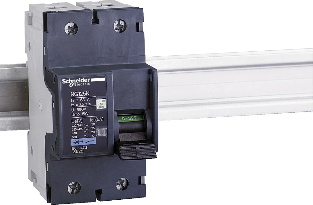 Zaštitni prekidač za vodove 375 V/DC, 240 V/AC, 415 V/AC, 440 V/AC, 500 V/AC 80 A Schneider Electric 18629 1 ST slika