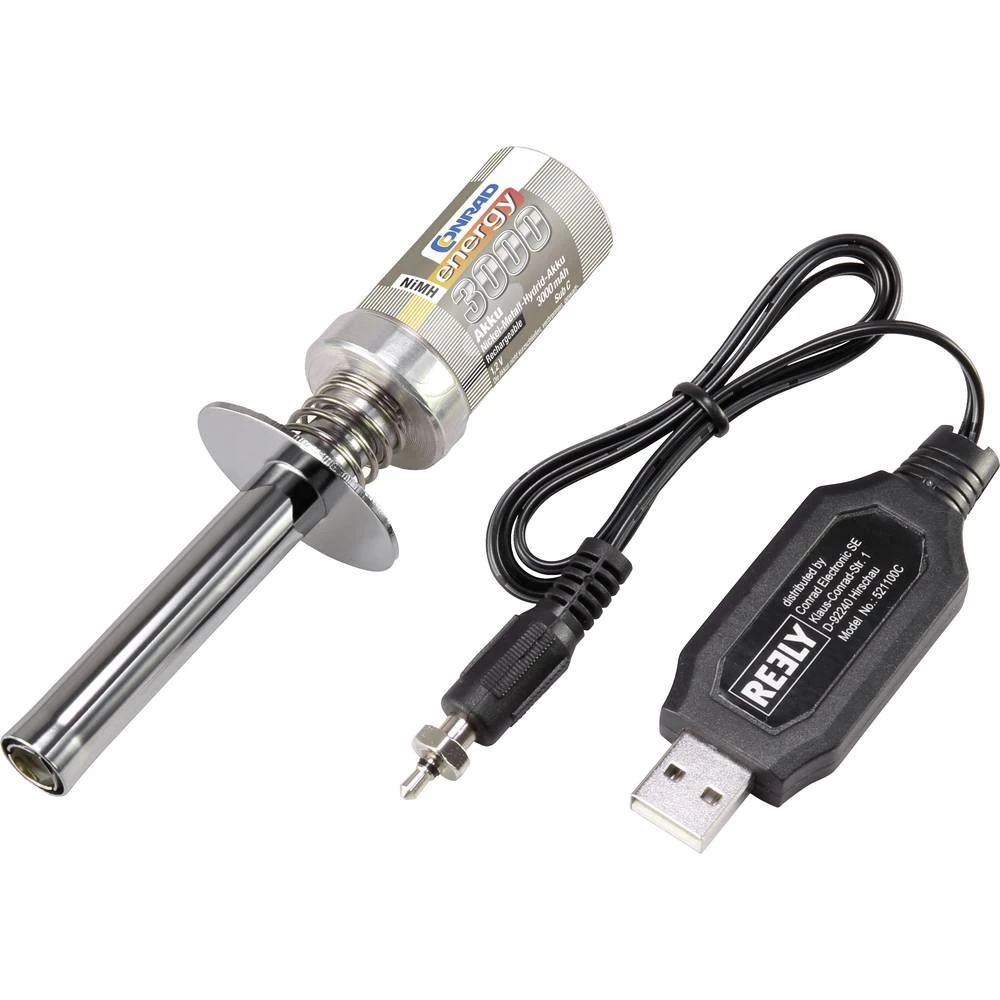 Komplet pokretača sa svjećicom 118 mm Reely 2/3 Sub-C Uklj. punjač slika