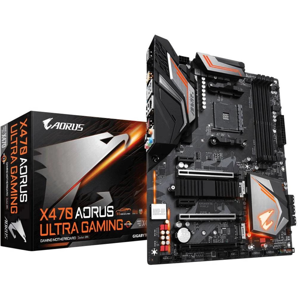 Matična ploča Gigabyte X470 AORUS ULTRA GAMING Baza AMD AM4 Faktor oblika ATX Set čipova matične ploče AMD&reg; X470 slika