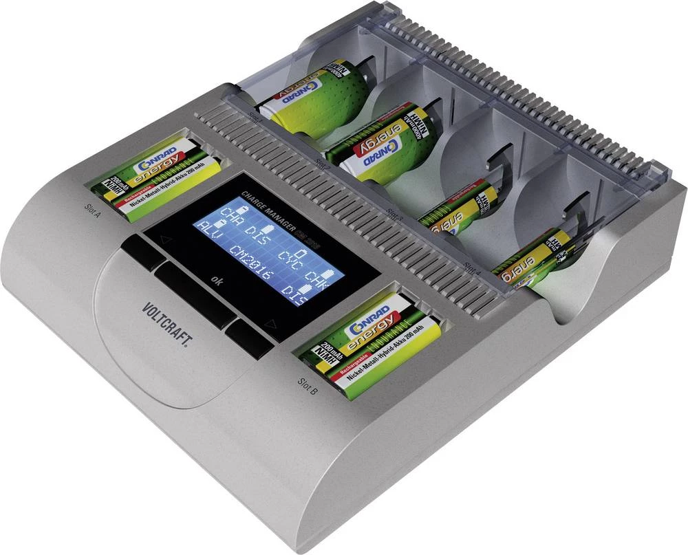 Punjač okruglih stanica Nikalj-kadmijev, Nikalj-metal-hidridni, Nikalj-cinkov VOLTCRAFT Charge Manager 2016 Micro (AAA), Mignon slika