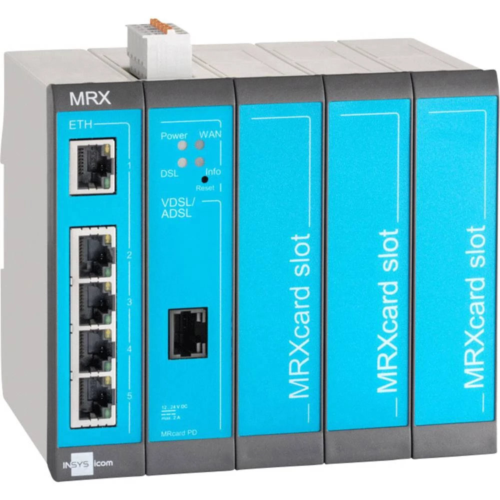 Modularni DSL ruter Insys MRX-5 DSL (Annex A) RS 485, RS 232, Ethernet 12 V/DC, 24 V/DC slika