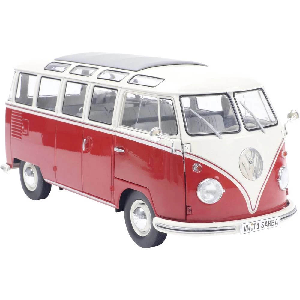 Solido model automobila Volkswagen (VW) T1 21 PROZORI crveno/bijeli gotovi model model automobila slika