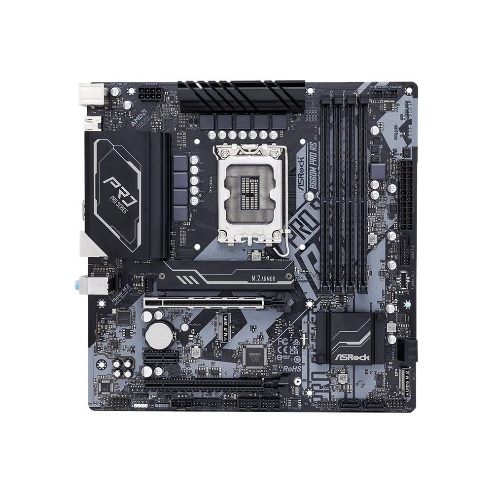 Asrock B660M Pro RS, Intel, LGA 1700, Intel® Celeron®, Intel® Core™ i3, Intel® Core™ i5, Intel® Core™ i7, Intel® Core™ i9, Intel® Pentium®, DDR4-SDRAM, 128GB, DIMM ASRock B660M Pro RS matična ploča... slika