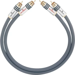 Oehlbach Cinch Audio Priključni kabel [2x Muški cinch konektor - 2x Muški cinch konektor] 1.50 m Antracitna boja pozlaćeni konta slika