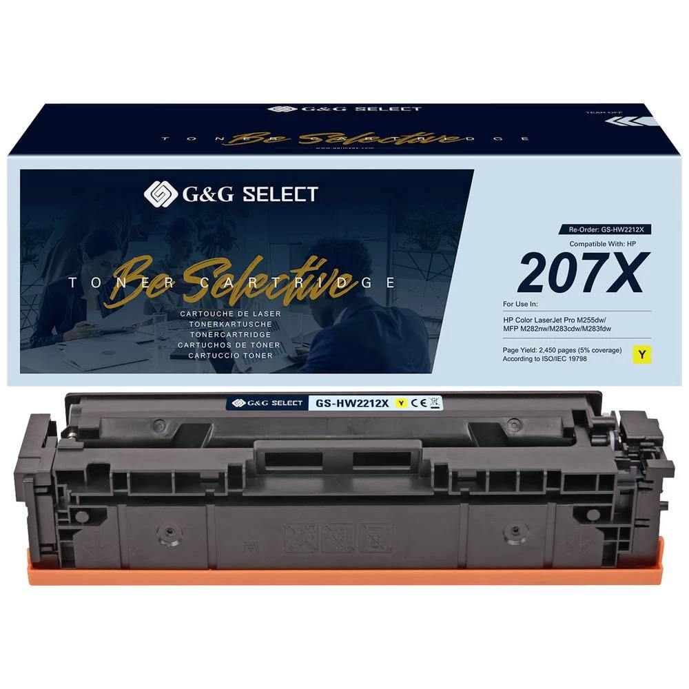 G&G toner zamijenjen HP 207X kompatibilan žut W2212X(207X) GS-HW2212X(207X) slika