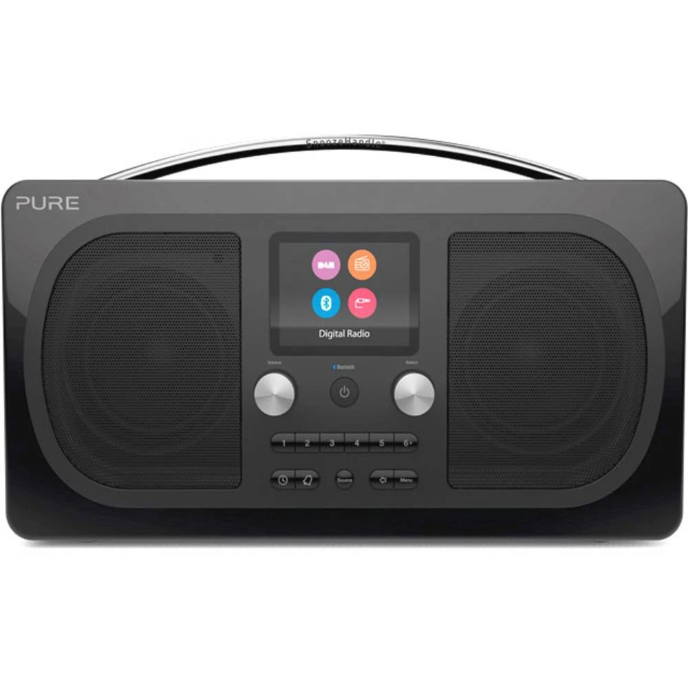 DAB+ (1012) Stolni radio Pure Evoke H6 Prestige AUX, Bluetooth, UKW Mogućnost punjenja Crna slika