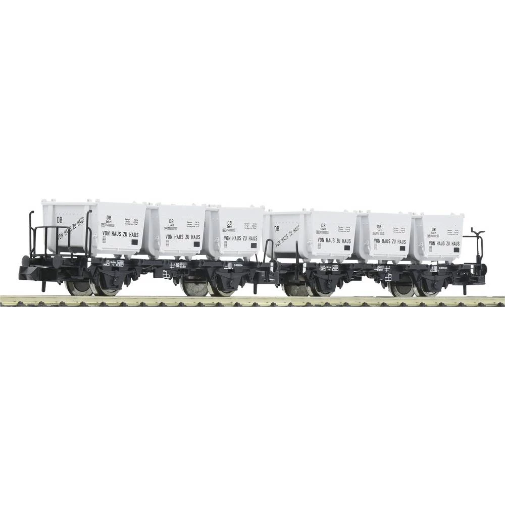 Fleischmann 6660106 N kontejnerski vagon dvostruka jedinica BTs 50 od DB slika