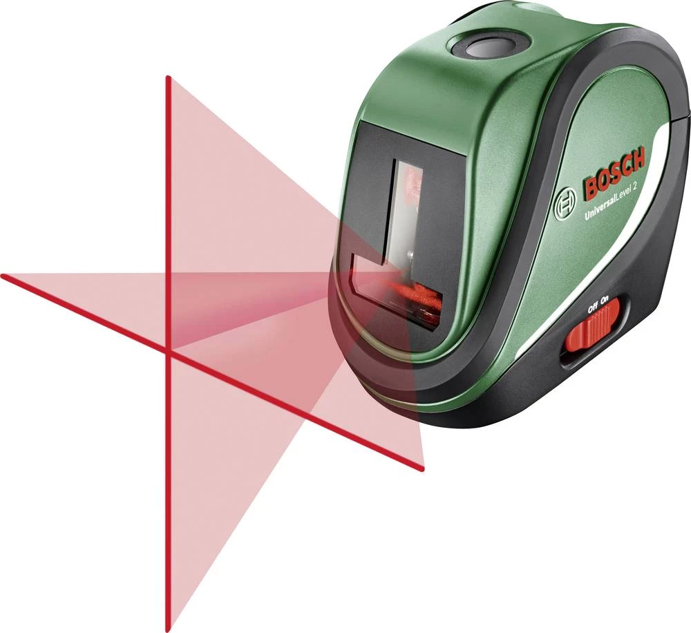 Križnolinijski laser Samonivelirajući Bosch Home and Garden UniversalLevel 2 Basic Raspon (maks.): 10 m Kalibriran po: Tvornički slika