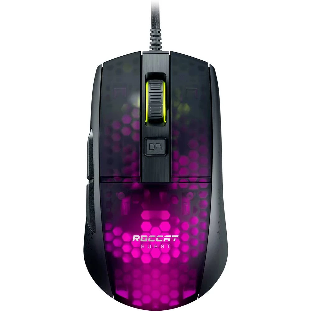 Roccat    Burst Pro    žičani    igraći miš    optički    osvjetljen    crna slika