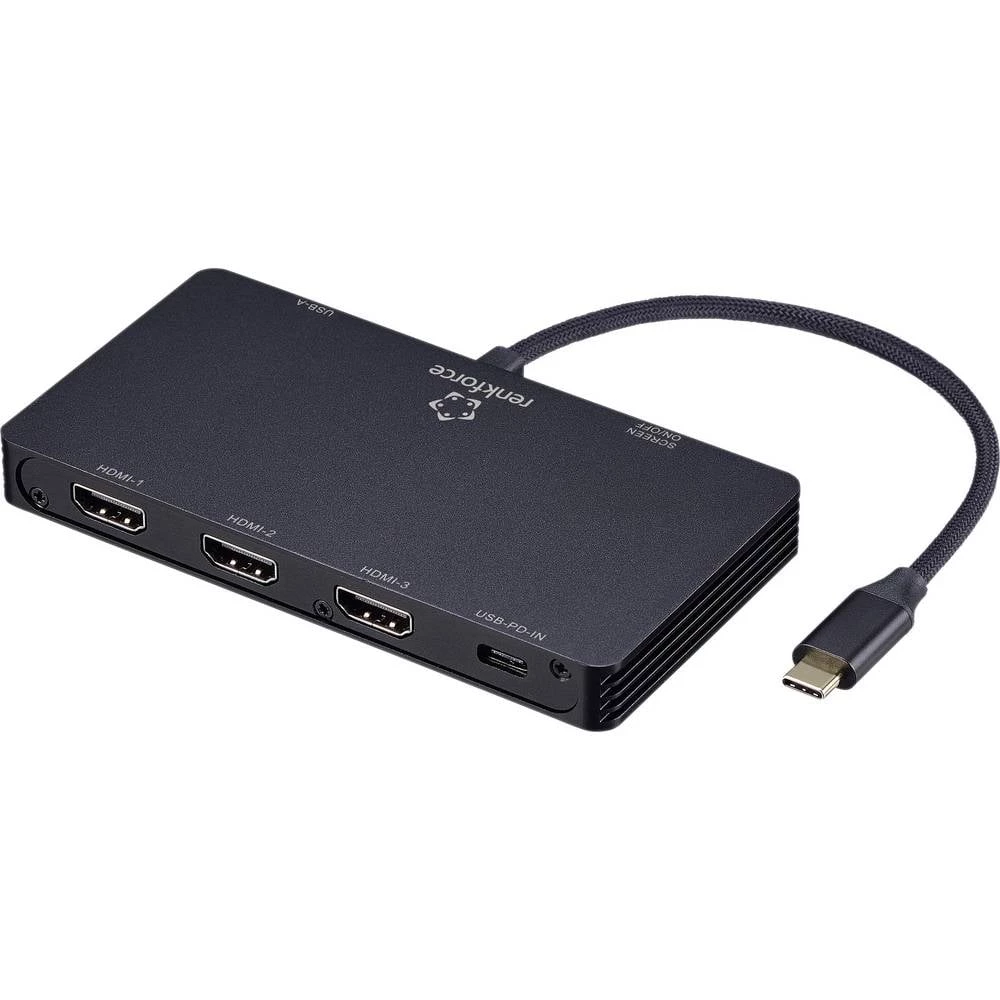 Renkforce USB-C® priključna stanica RF-USBHA-550 Pogodno za marku: Universal USB-C® Power Delivery slika