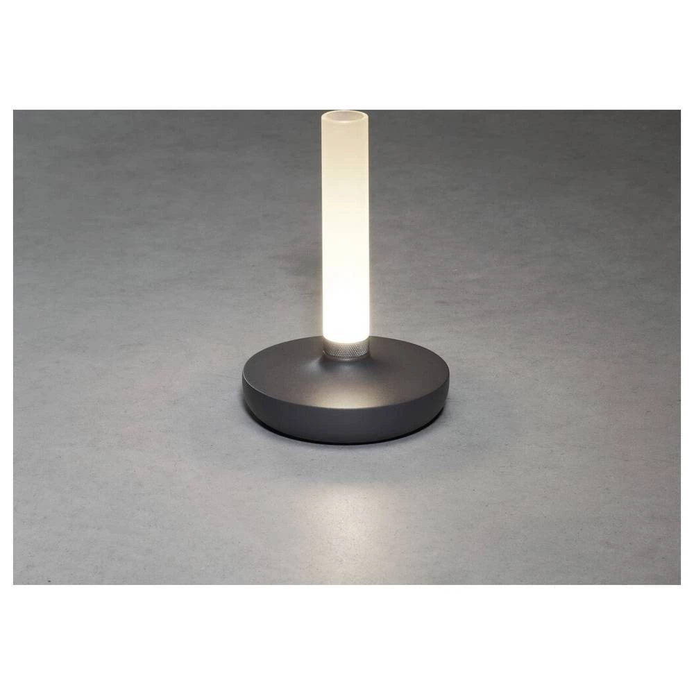 Konstsmide 7827-373 Biarritz LED akumulatorska stolna lampa tamnozelena slika