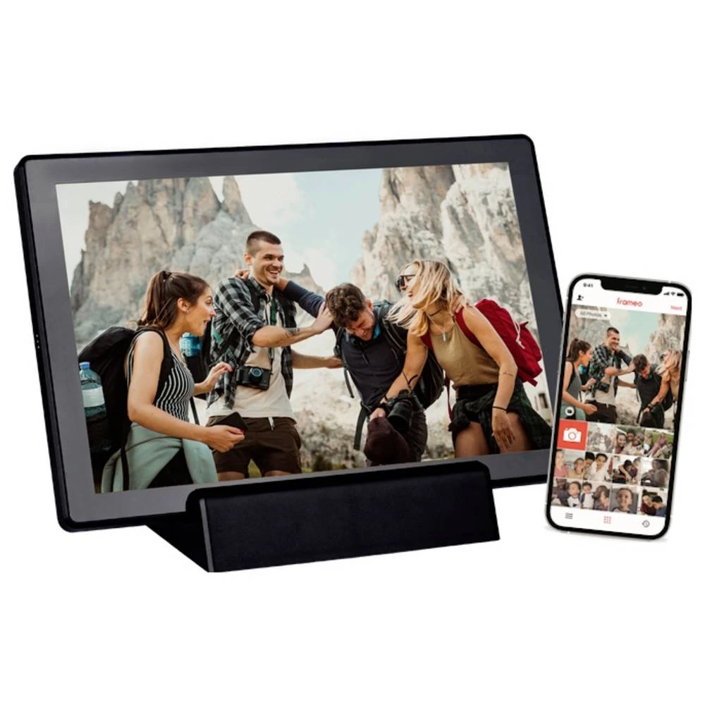 Braun Phototechnik DigiFrame 1011 WiFi mobil digitalni okvir za fotografije 25.7 cm 10.1 palac Energetska učinkovitost 2 slika