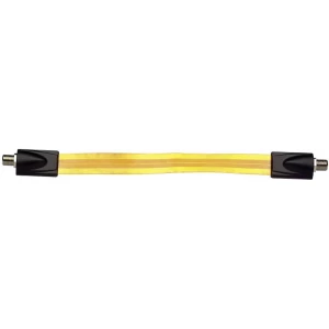 SAT Priključni kabel [1x F-utičnica - 1x F-utičnica] 0.25 m 75 dB pozlaćeni kontakti, Kroz prozor Prozirna Axing slika