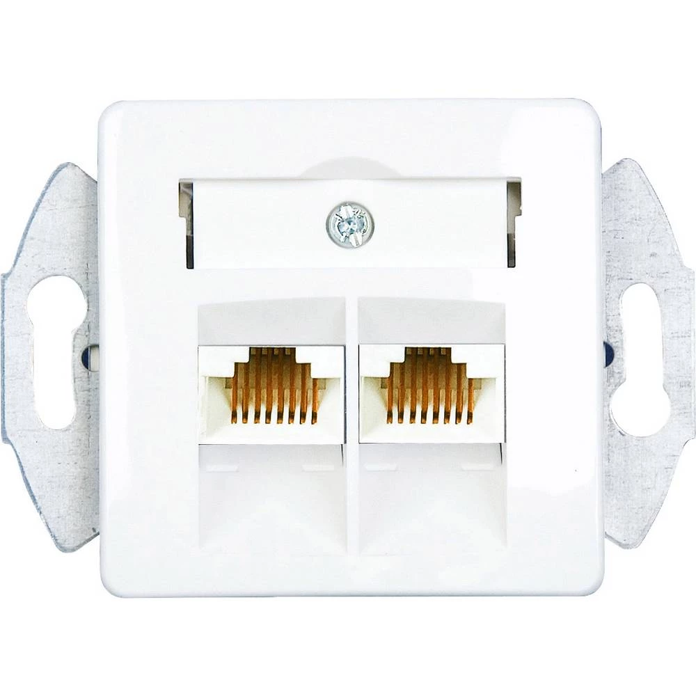 ISDN utičnica KOMOS 19821BBG Podžbukna, Zid Čista bijela (RAL 9010) slika