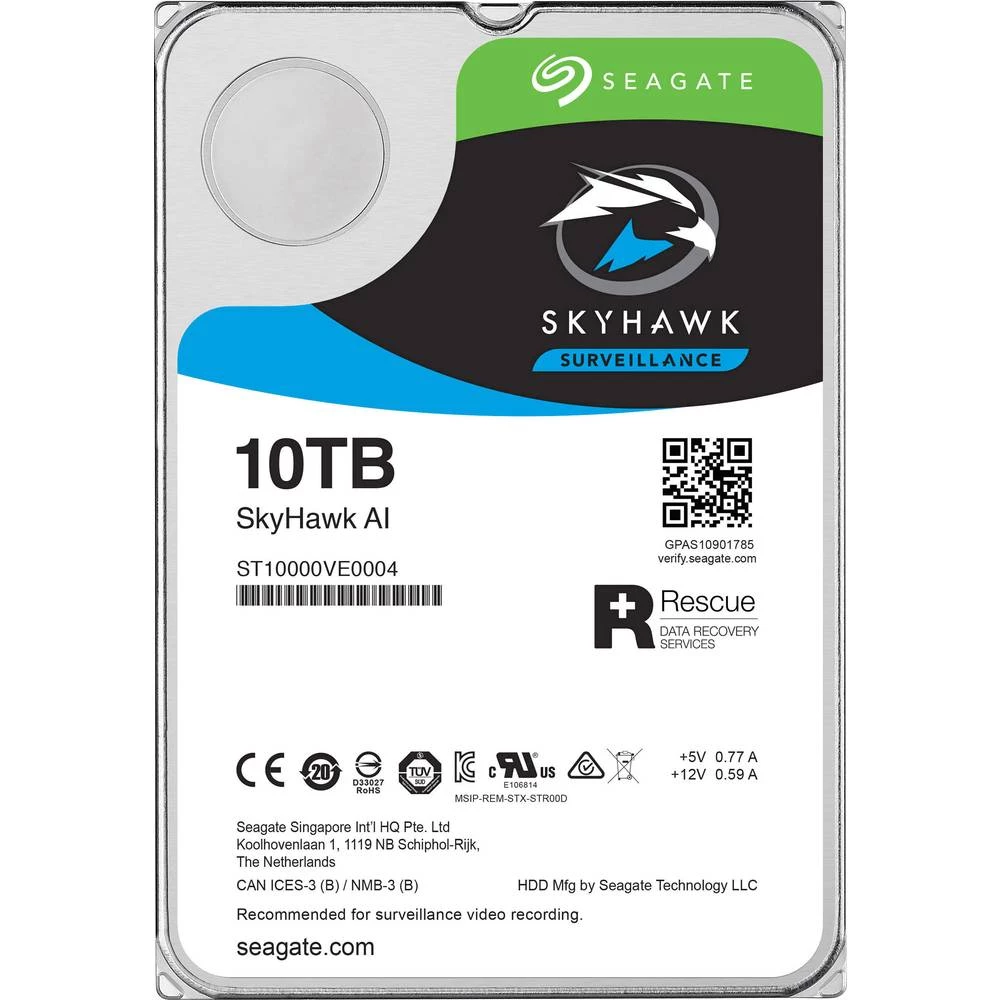 Unutarnji tvrdi disk 8.9 cm (3.5 ") 10 TB Seagate Bulk ST10000VE0004 SATA III slika