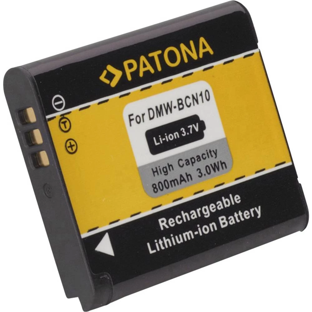 Kamera-akumulator Patona Zamjenjuje originalnu akU. bateriju DMW-BCN10E, DMW-BCN10 3.7 V 800 mAh FODMW-BCN10 slika