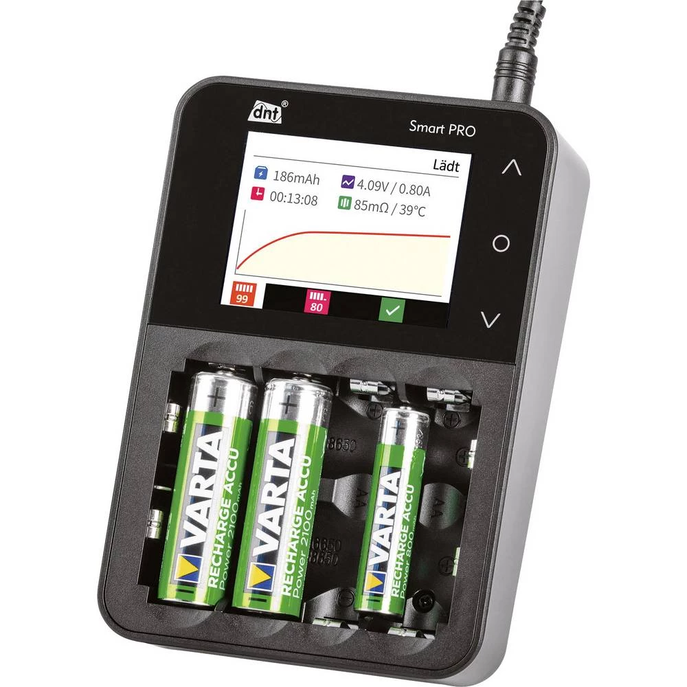 dnt Smart PRO punjač okruglih stanica ne nikalj-kadmijev, nikalj-metal-hidridni, nikalj-cinkov, litijev-ionski, lihv, li slika