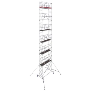 Krause 772121 FahrGerüst aluminij na roli mobilna Radna visina (maks.): 14.40 m srebrna 373 kg slika