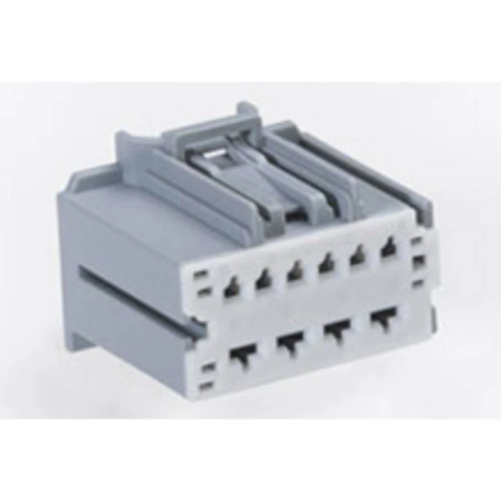 Molex kućište kabelske utičnice  Ukupan broj polova 10 Raster: 3.5 mm, 5.25 mm 313721100 1 St. Partitioned Carton Molex 313721100 Stac64 Hybrid Receptacle Assembly, 10 Circuit, Gray, Polariza slika