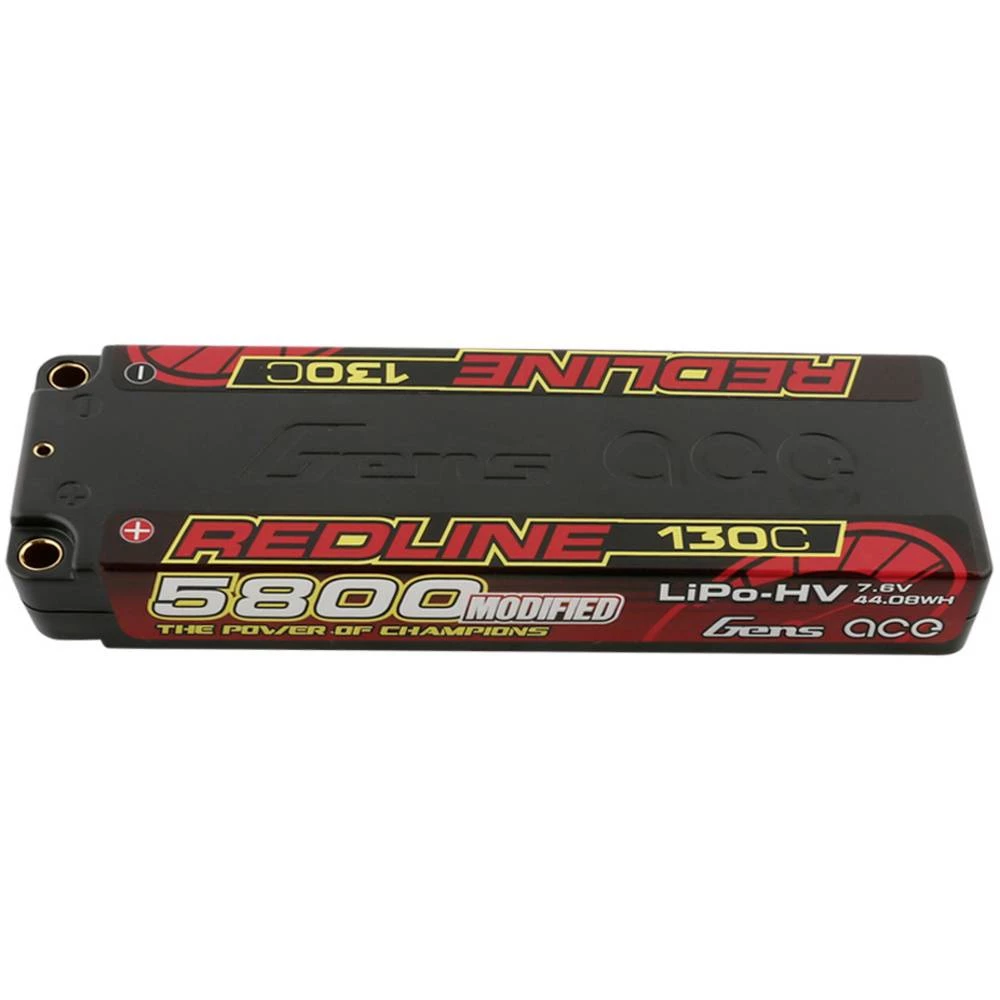 Gens ace lipo akumulatorski paket za modele 7.6 V 5800 mAh Broj ćelija: 2 130 C tvrdo kućište slika