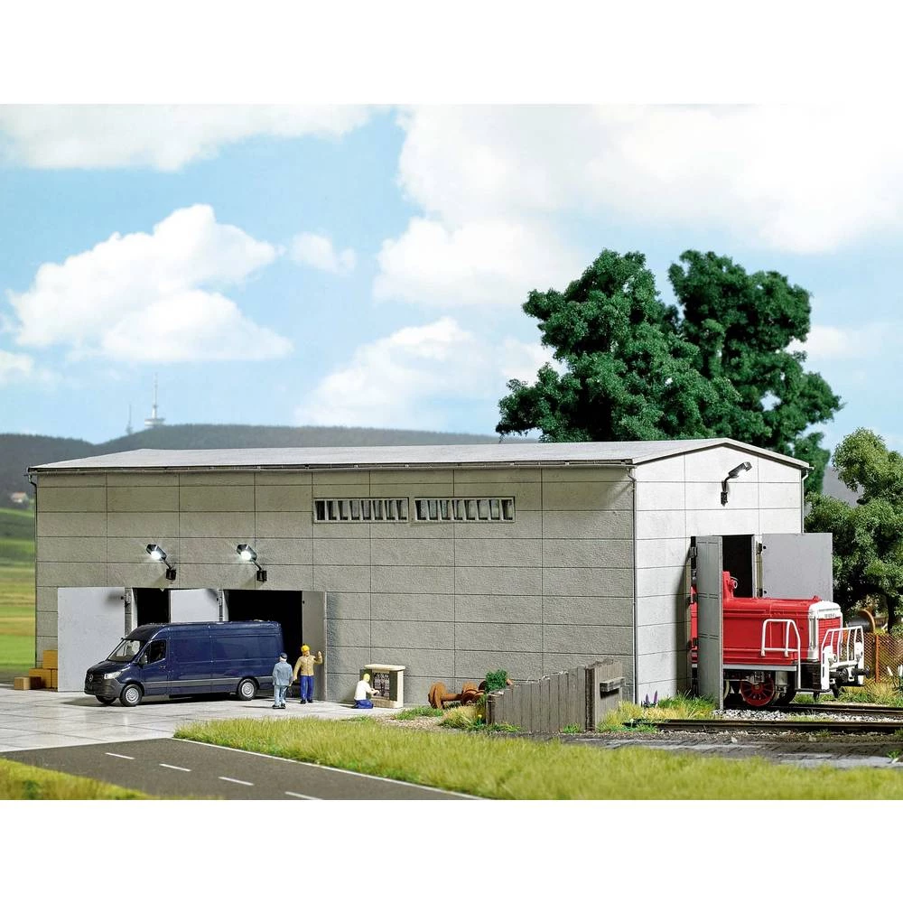 Busch 1398 h0 Montažna betonska dvorana slika