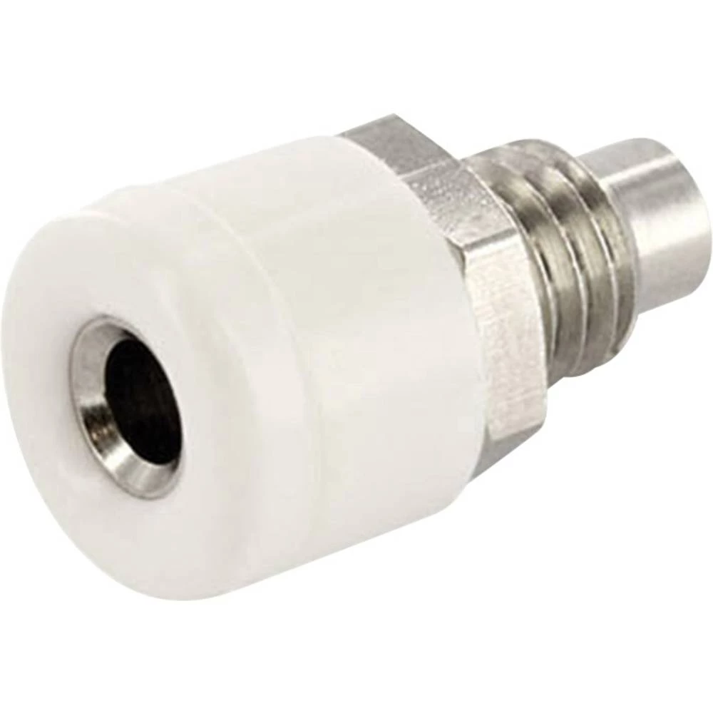 Laboratorijski ženski konektor Ženski konektor, vertikalna ugradnja Zatik-&Oslash;: 2.6 mm Bijela econ connect 100 ST slika