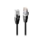 LINDY 45602 RJ45 mrežni kabel, Patch kabel cat 6 S/STP 1.00 m crna  1 St.