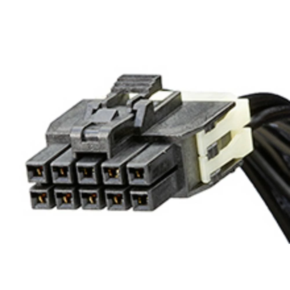 Molex 451301003 Nano-Fit-to-Nano-Fit Off-the-Shelf (OTS) Cable Assembly, Dual Row, 300.00mm Length, 10 Circuits, Black slika