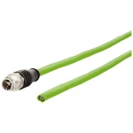 Metz Connect 142M2X10010 M12 mrežni kabel, Patch kabel CAT 6a S/FTP 1 m zelena PUR plašt, postojan na kiselinu, postojan na ozon, UV otporan, mogućnost korištenja za vuču, bez halogena, postojan na...