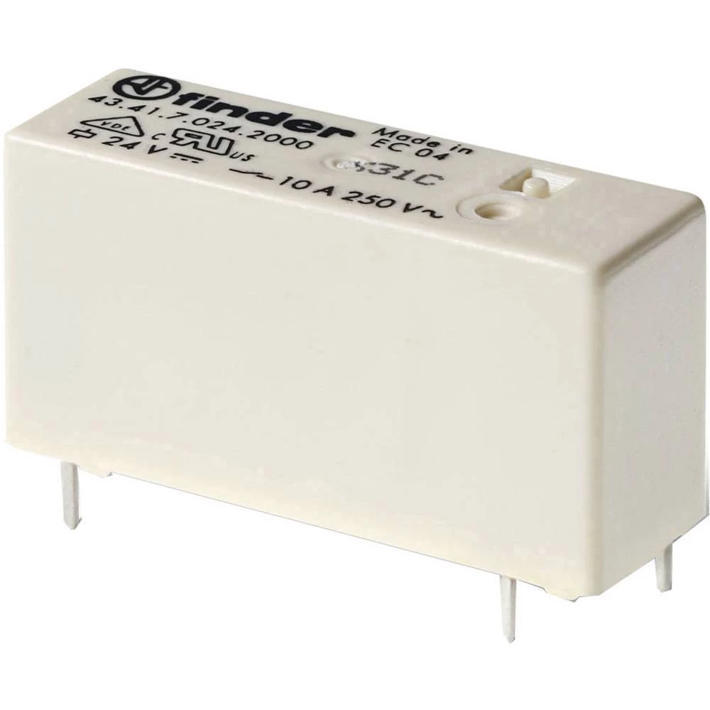 Finder 434170242000 Relej za tiskane pločice 24 V/DC 10 A 1 prebacivanje 10 ST slika