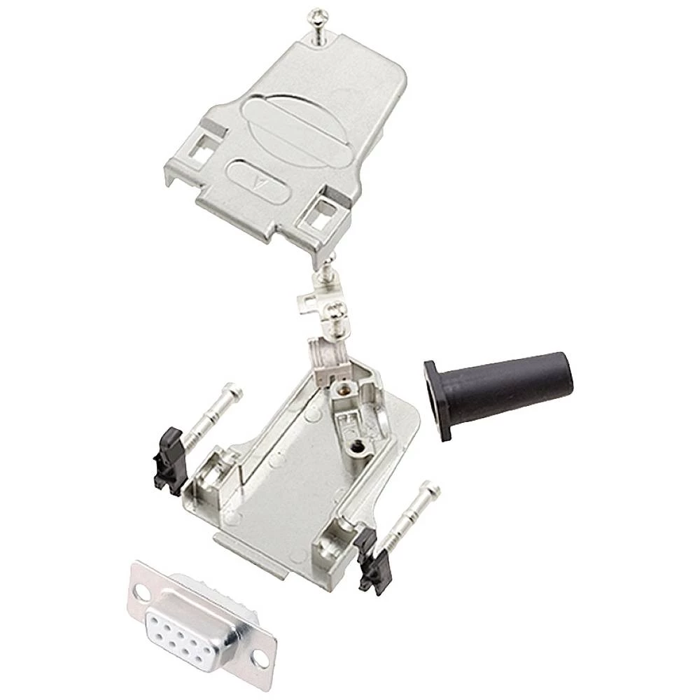 Višestruki ženski konektor D-SUB komplet 45 ° Broj polova: 9 Lemni kup encitech D45ZF09-DMS-W-K 1 ST slika