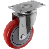 TOOLCRAFT TO-5137953 Okretni kotač PU 100 mm s montažnom pločom