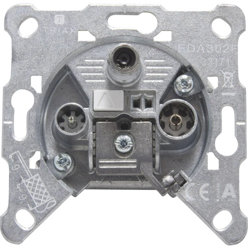 Antenska utičnica UKW, SAT, TV Triax EDA 302 F Podžbukna Utičnica za jedan priključak slika