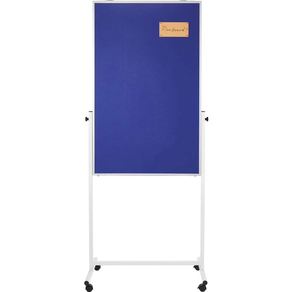 Magnetoplan univerzalna ploča 11112103 (Š x V) 750 mm x 1200 mm filc kraljevsko-plava, bijela upotrebljiva na obje stran slika