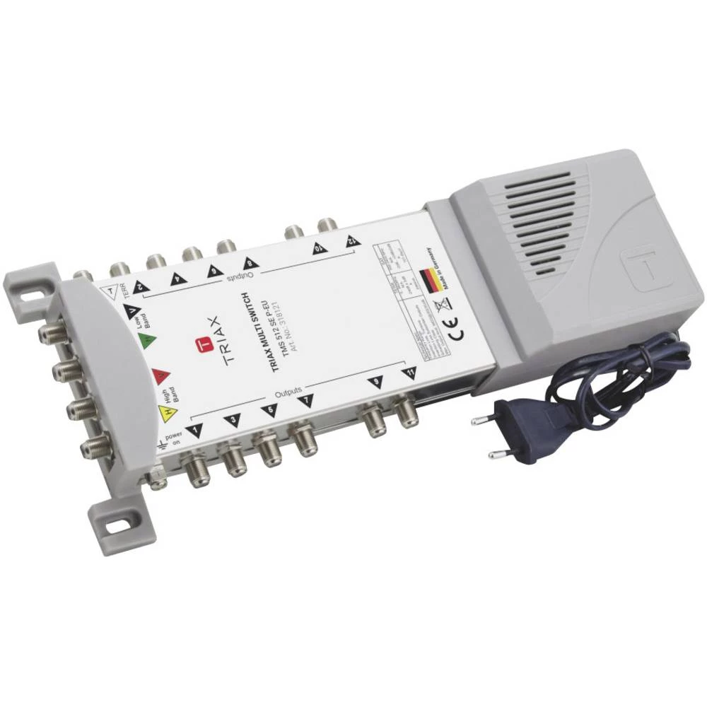 Satelitski multiprekidač Triax TMS 512 SE P-EU Ulazi: 5 (4 Sat/1 zemaljske) Broj sudionika: 12 slika