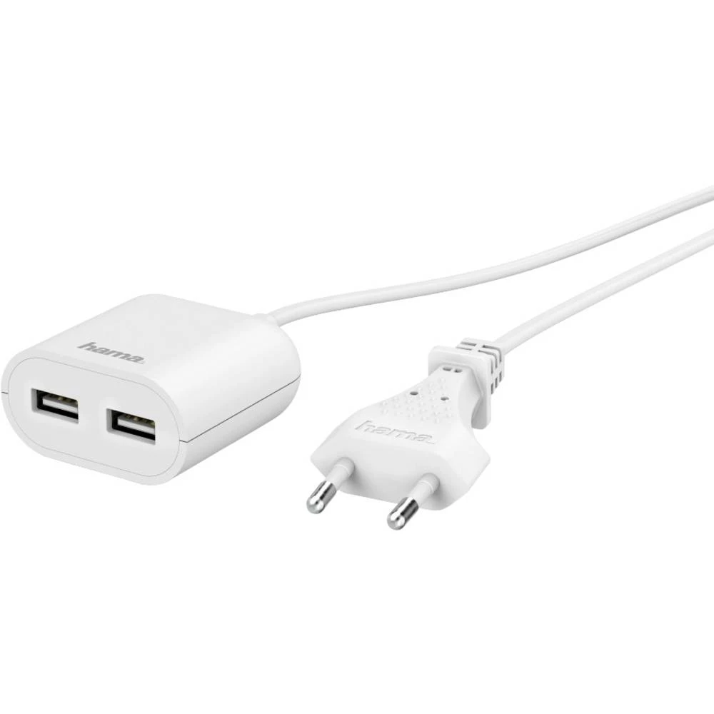 Hama 00133750 USB punjač utičnica Izlazna struja maks. 2.4 A 2 x ženski konektor USB 2.0 tipa a, ženski konektor USB 2. slika