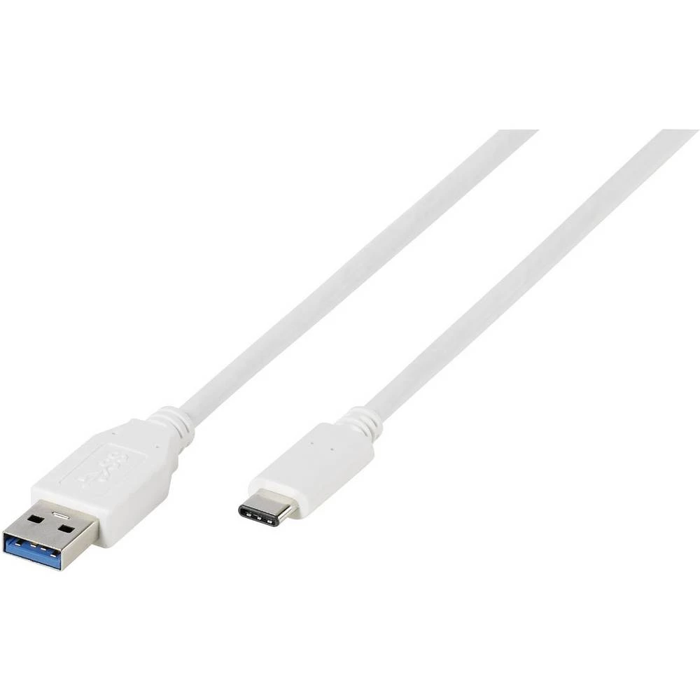 USB 3.1 Priključni kabel [1x USB 3.1 muški konektor A - 1x Muški konektor USB-C&trade;] Bijela Vivanco slika