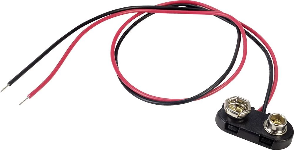 Baterije - držač 1x 9 V Block Snap priključak (D x Š x V) 24.5 x 11.8 x 7.3 mm TRU COMPONENTS BS-ER-1-300 slika