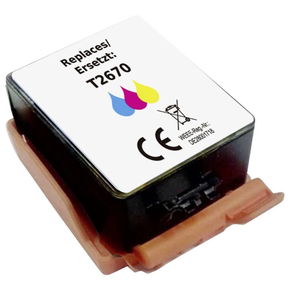 Renkforce tinta zamijenjen Epson T2670, 267, C13T26704010 kompatibilan u boji RF-ET267CMY RF-6736456 slika